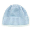 Bonnet bébé en cachemire 100 % – Bleu