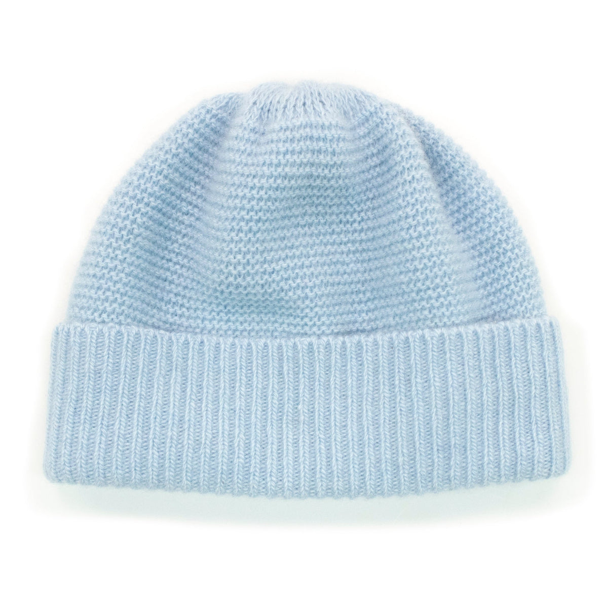 Bonnet bébé en cachemire 100 % – Bleu