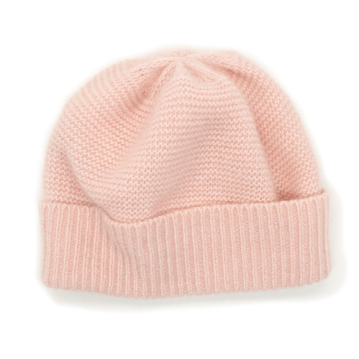 Bonnet bébé en cachemire 100 % – Rose