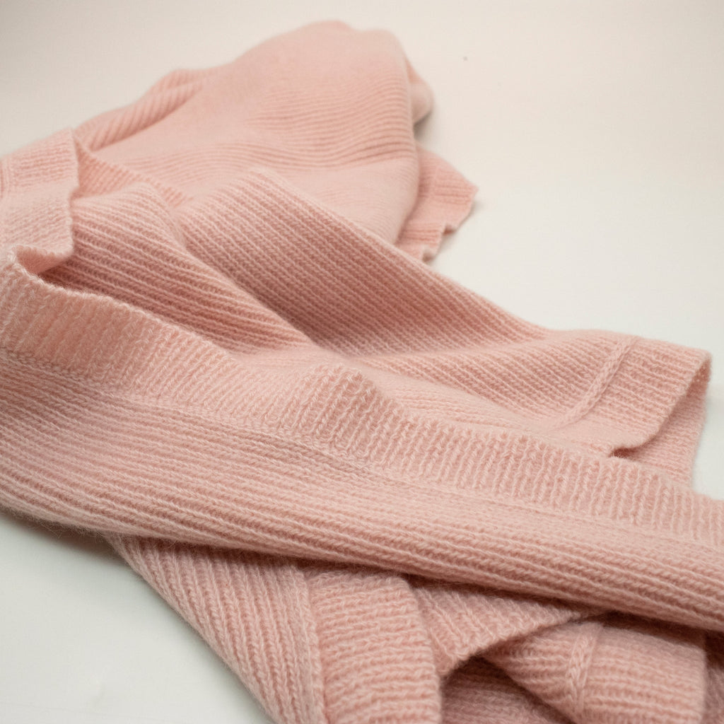 Couverture bébé en cachemire 100 % – Rose