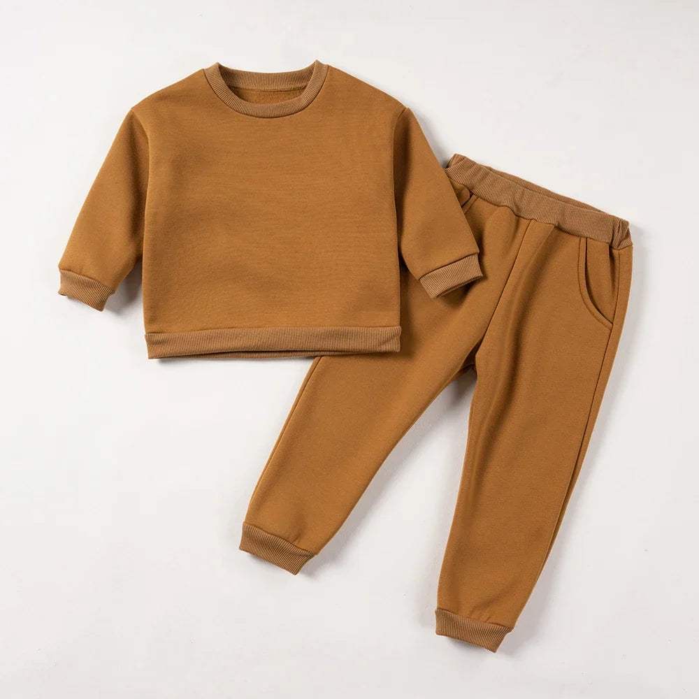Pants and Sweatshirt Set in Cotton-7