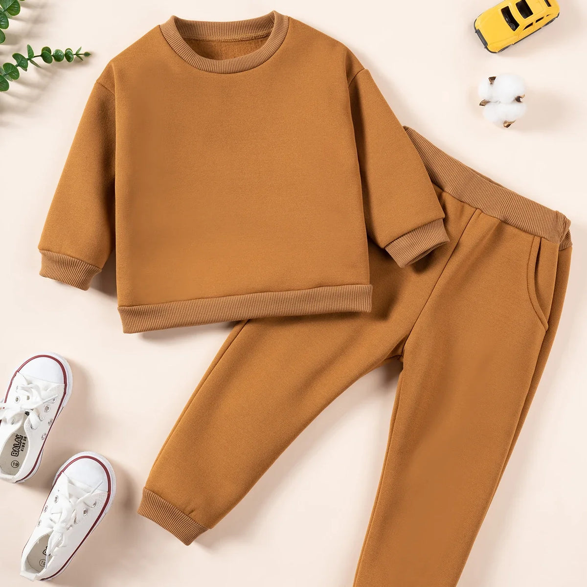 Pants and Sweatshirt Set in Cotton-3