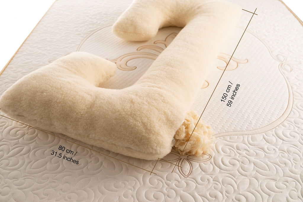 Natural wool pregnancy pillow (C Shaped)-2