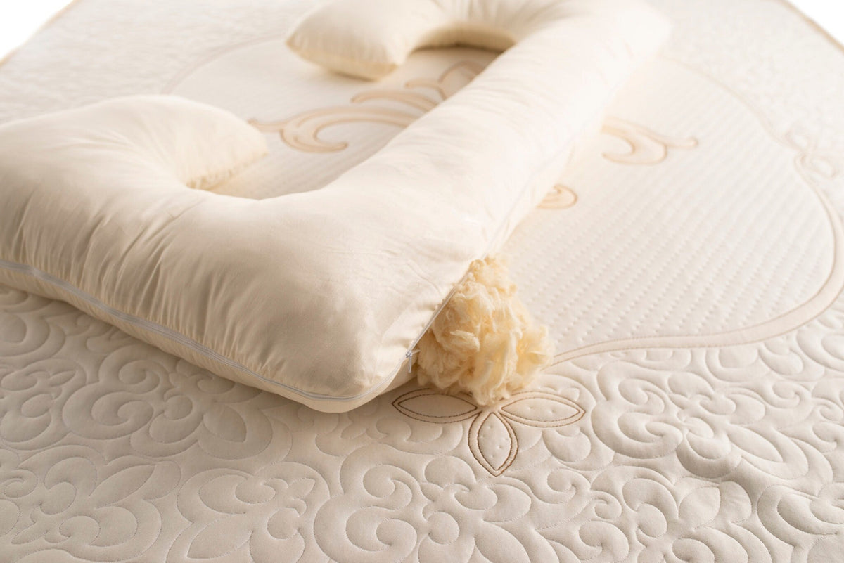 Natural wool pregnancy pillow (C Shaped)-3