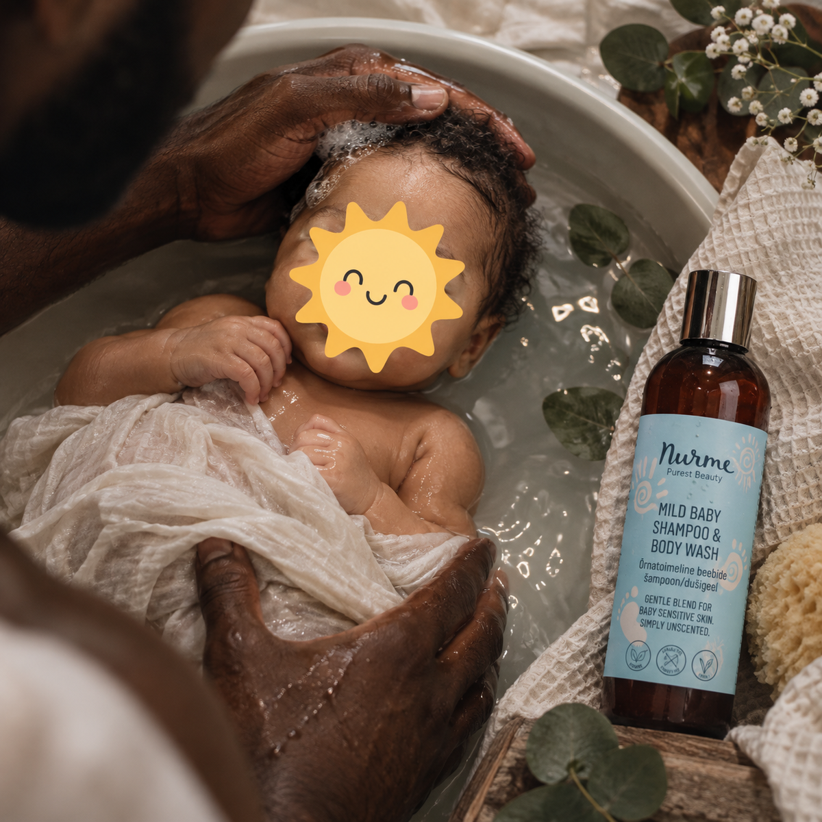 Shampooing & gel lavant doux bébé 2-en-1 – 200 ml